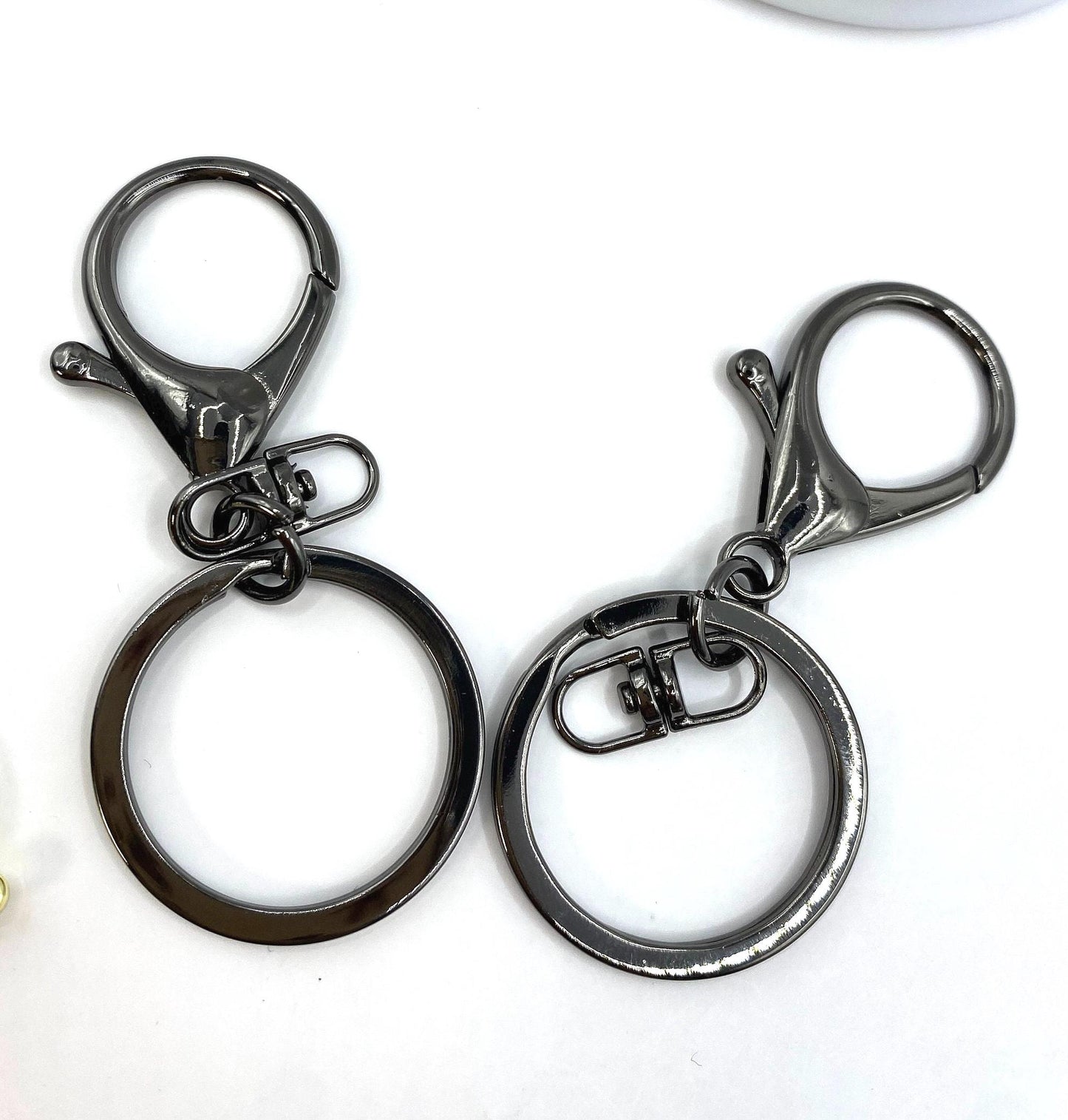 5 Keyrings, Metal Clasp, Lobster Claw Clasp