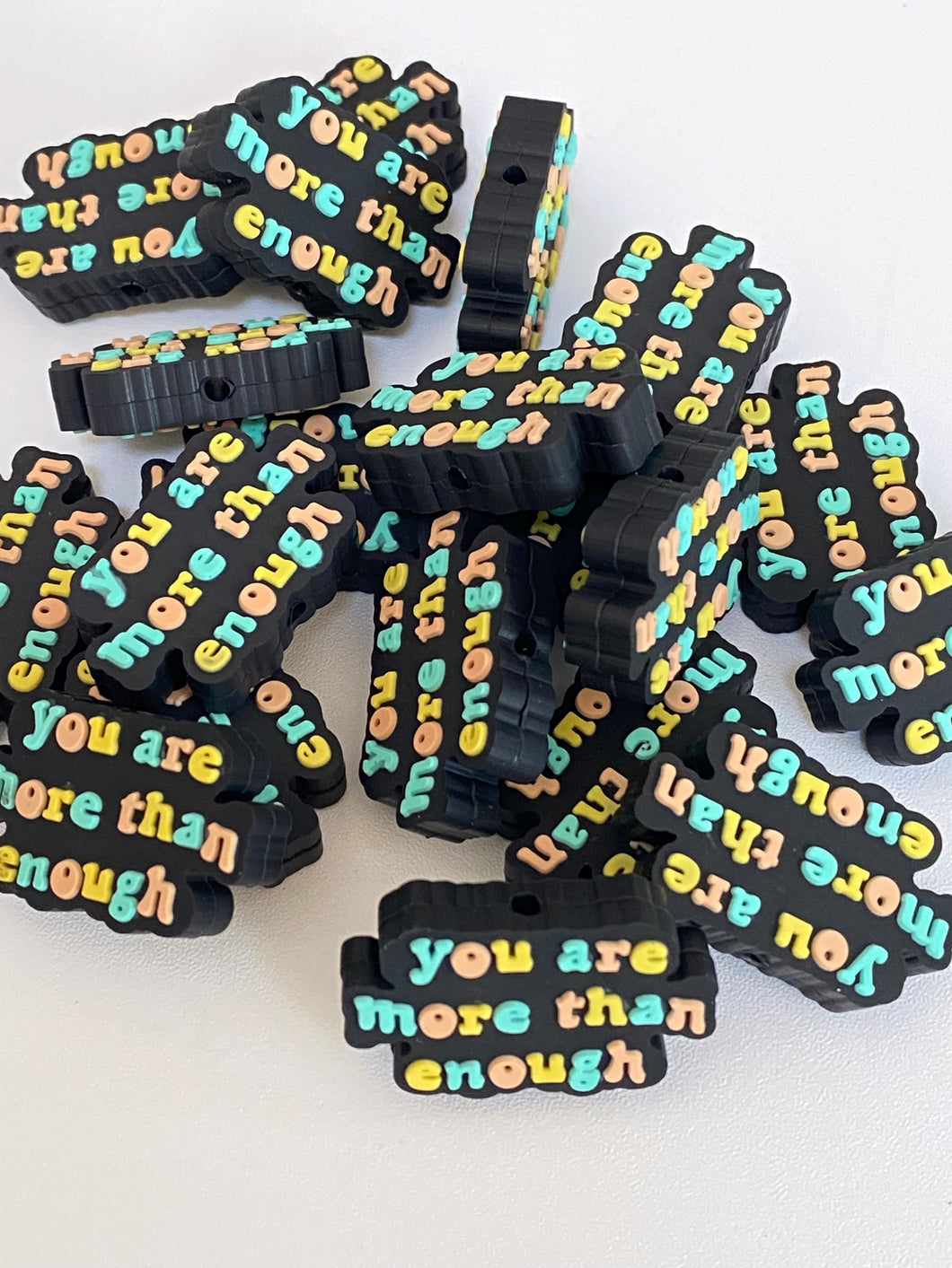 you are more than enough Silicone Focal Bead