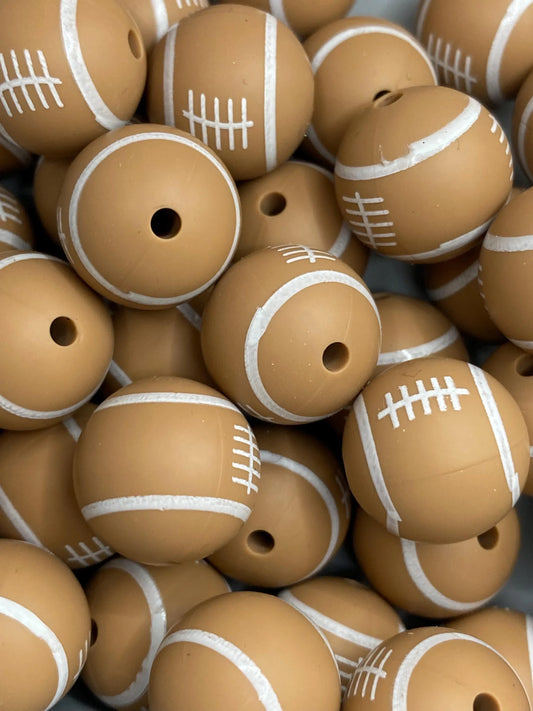 Football Silicone Beads
