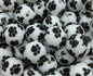 Paw Print Silicone Beads