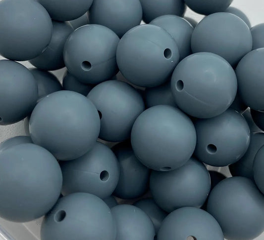 Gray  Silicone Beads
