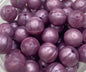 Purple Pearl Silicone Beads
