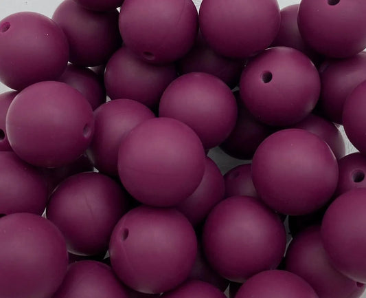 Red Wine Silicone Beads