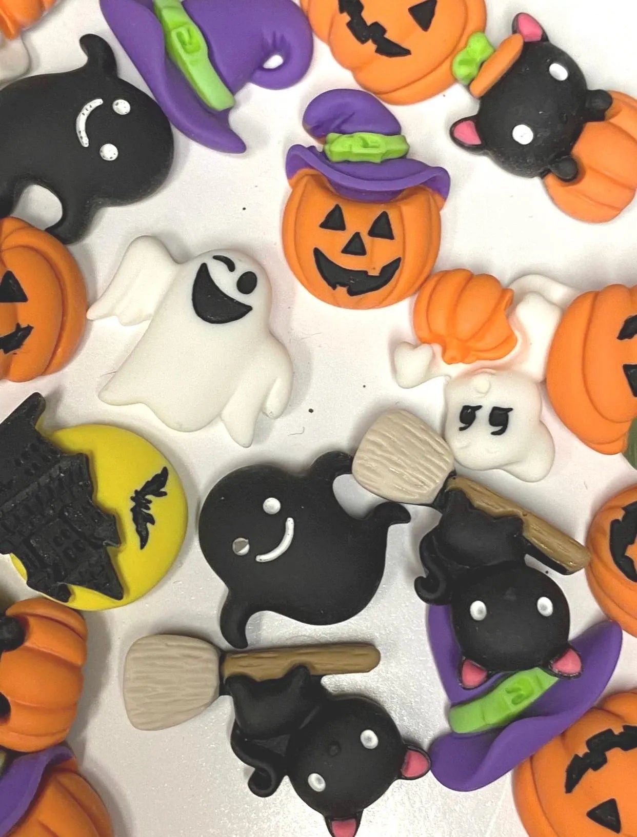 Halloween Flatback DIY Charms 5 pieces