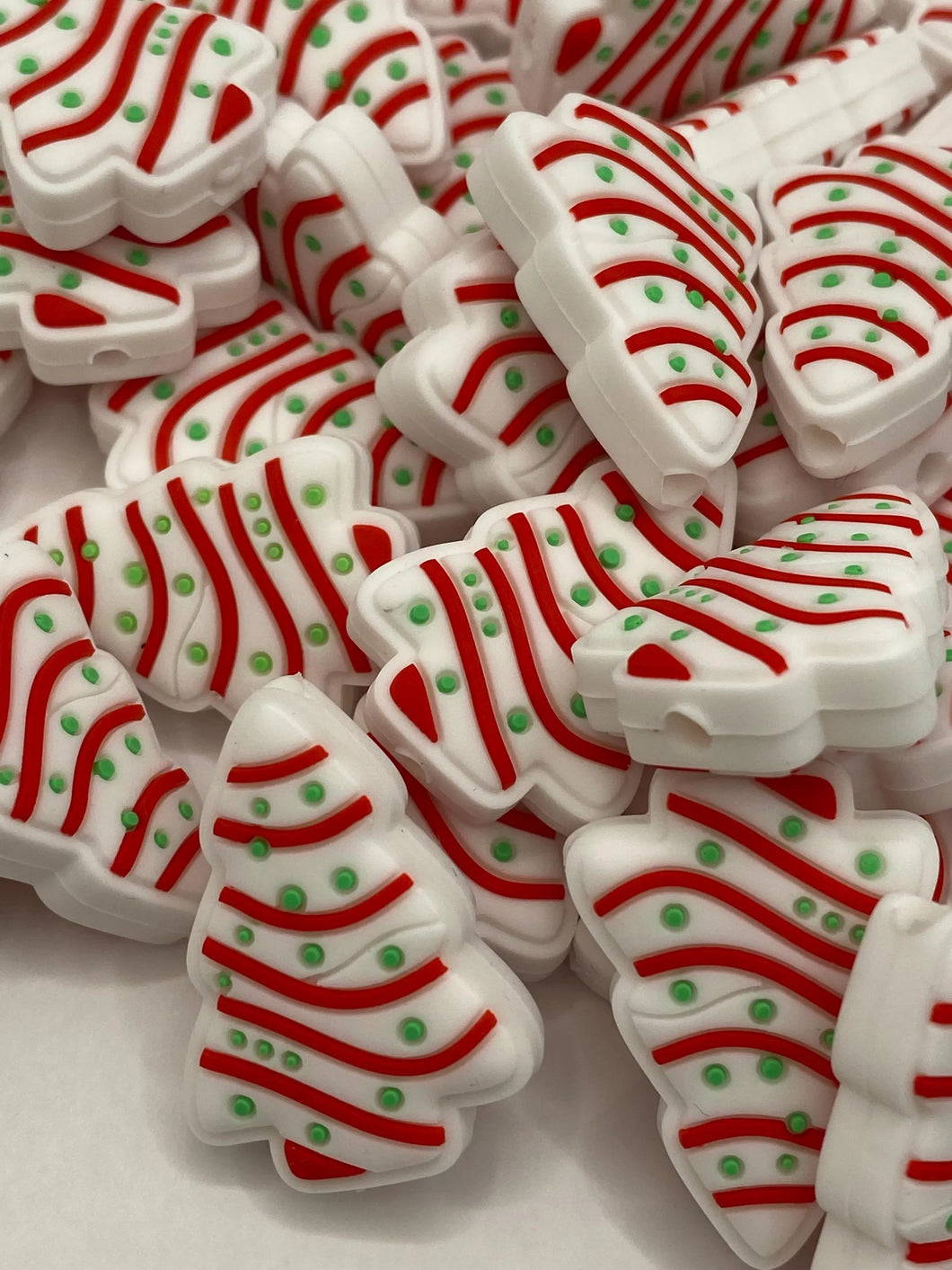 Christmas Tree Cake   Silicone Focal Bead