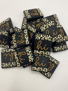 1 “Hi” Silicone Focal Bead