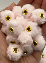 Load image into Gallery viewer, 10 Fuzzy Spacer  Beads - 20 mm - Light Pink
