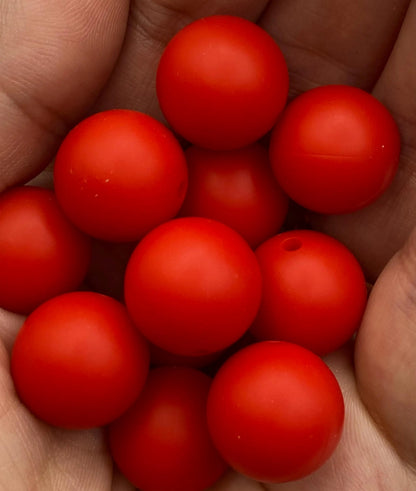 Red Silicone Beads
