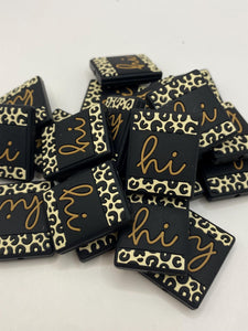 1 “Hi” Silicone Focal Bead