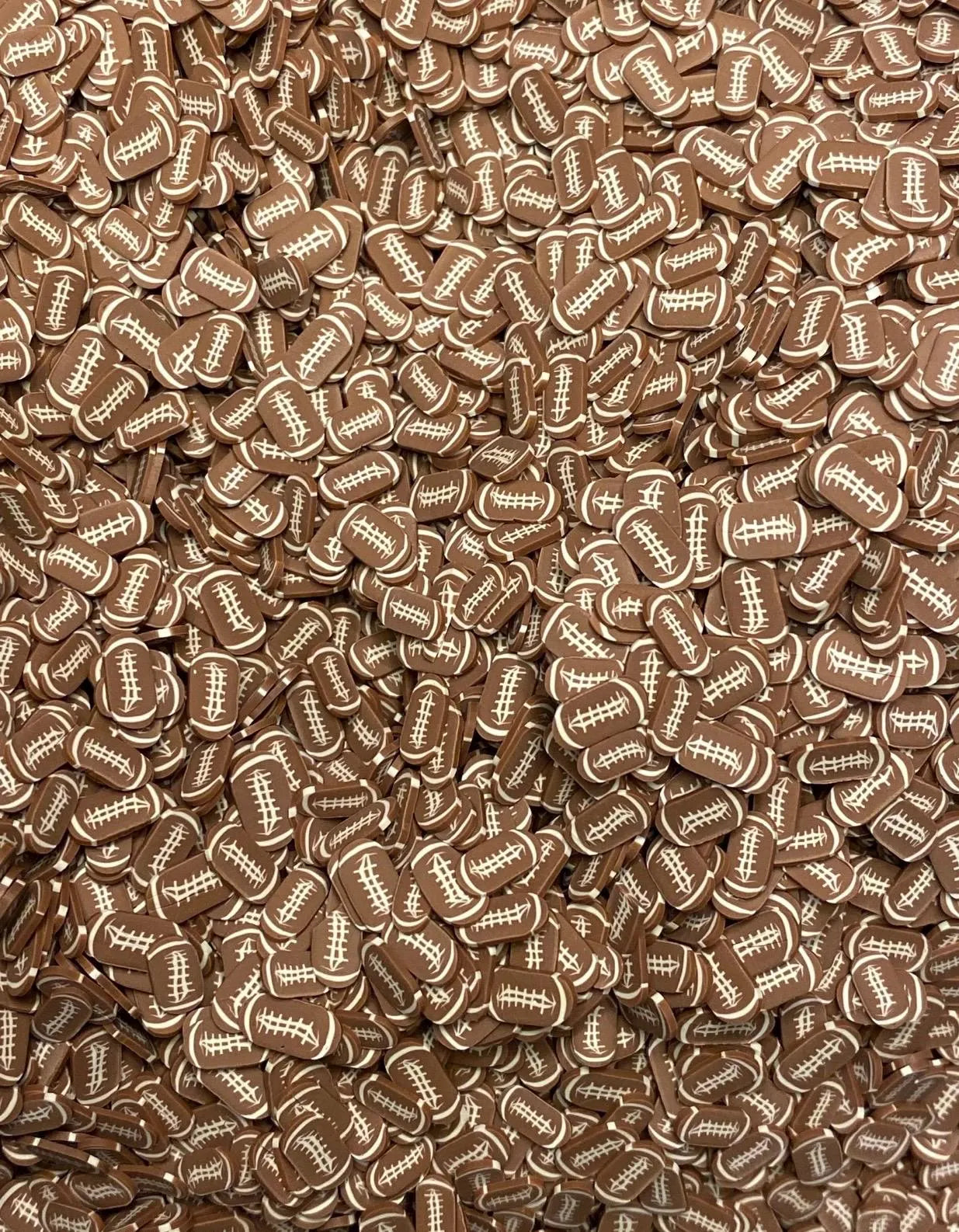 Football Polymer Clay Slices