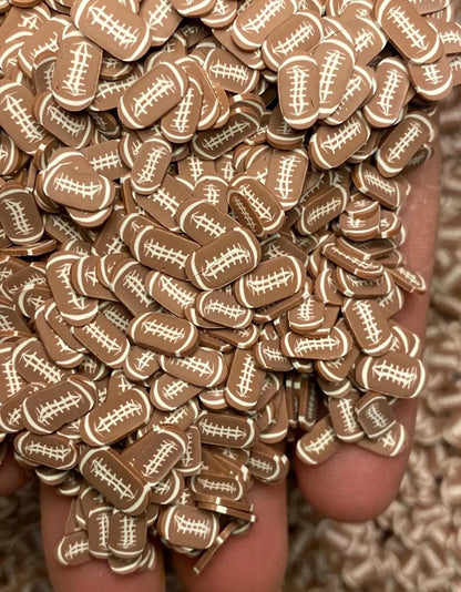 Football Polymer Clay Slices