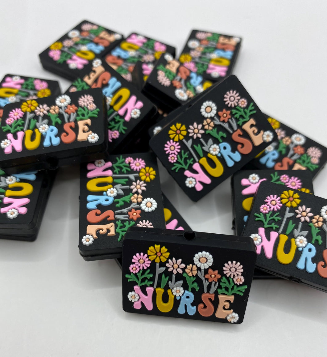 Nurse Silicone Focal Bead