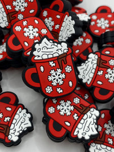 Christmas Mug Silicone Focal Bead