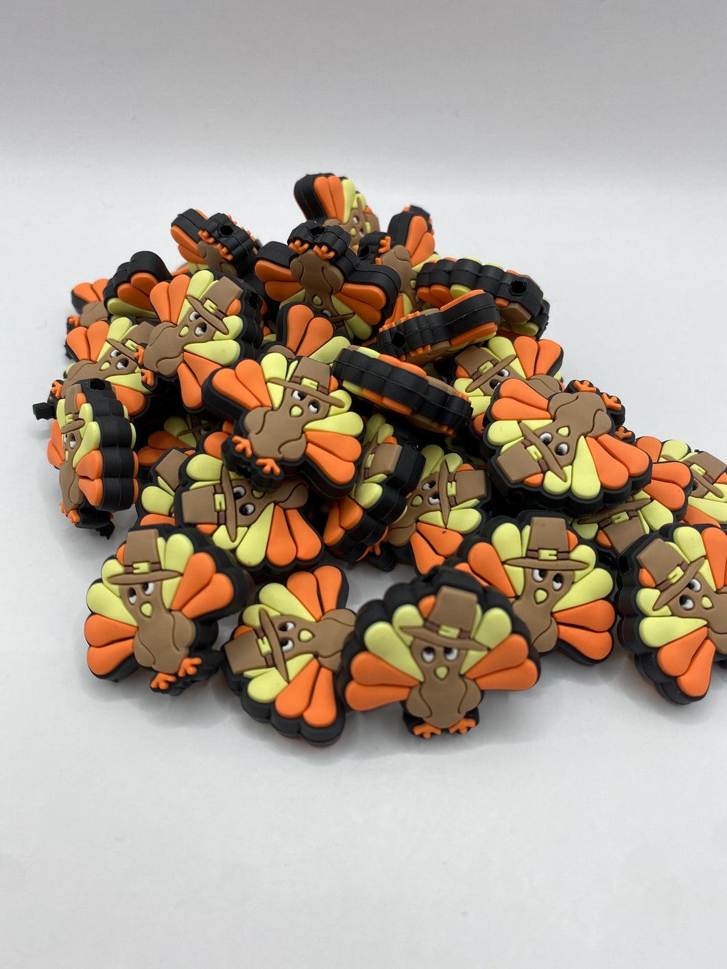 Thanksgiving Turkey Silicone Focal Bead