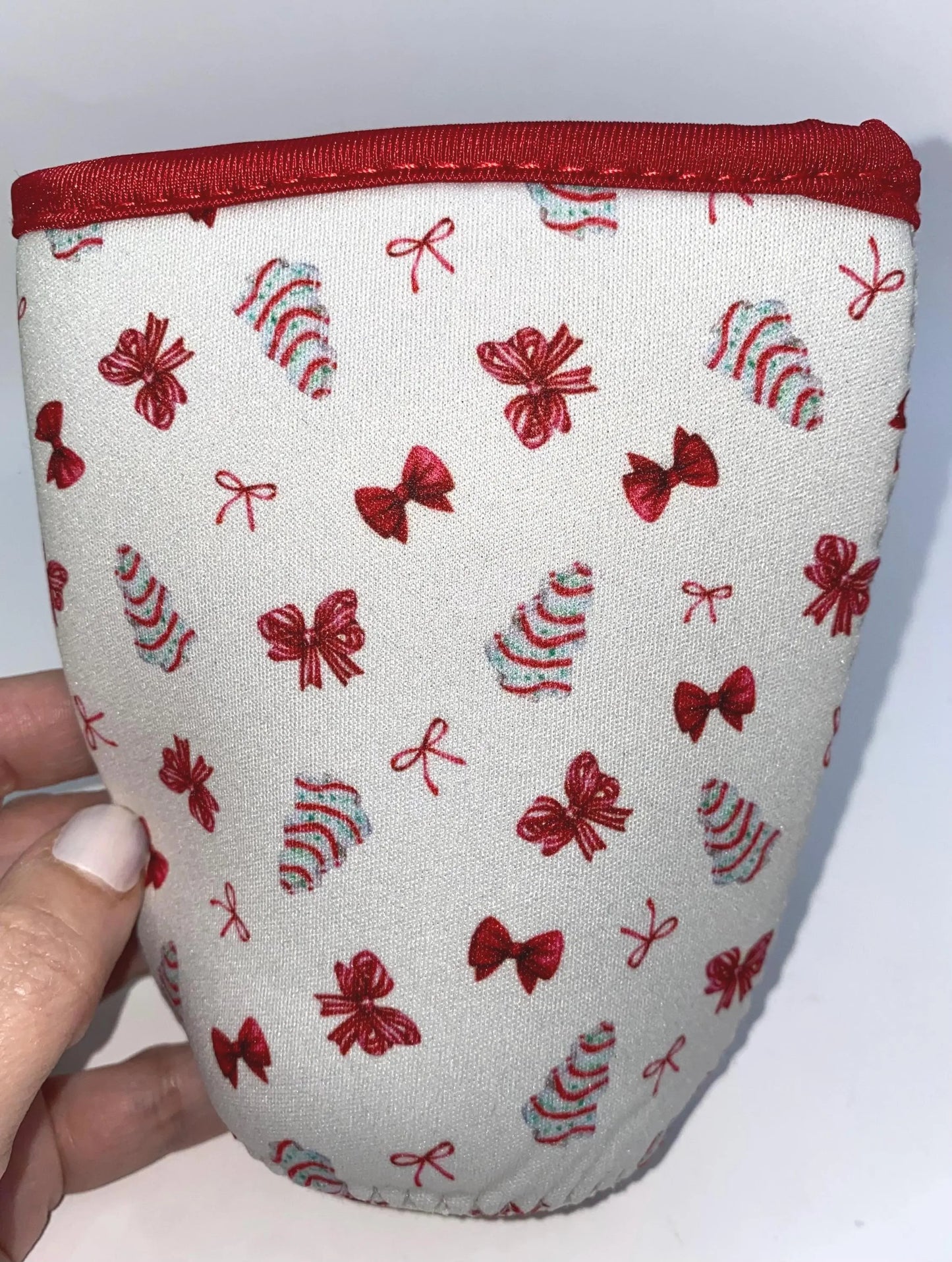 Christmas Tree Coffee Sleeve: Iced Coffee Coozie