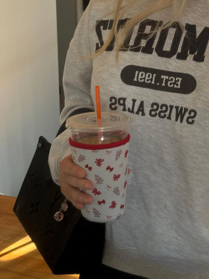 Christmas Tree Coffee Sleeve: Iced Coffee Coozie