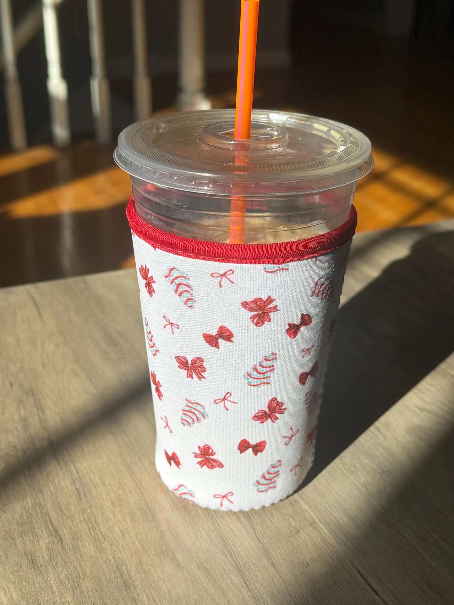 Christmas Tree Coffee Sleeve: Iced Coffee Coozie