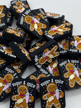 Load image into Gallery viewer, Sugar and Spice Gingerbread  Silicone Focal Bead
