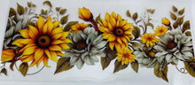 Load image into Gallery viewer, Flowers UV DTF 16oz cup wrap - double sided - Permanent Decal - Ready to apply
