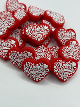 Load image into Gallery viewer, Happy Valentine’s Day Silicone Focal Bead
