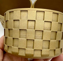 Load image into Gallery viewer, Bronze Checkered Textured Tumbler Boot - Silicone Boot- Tumbler Accessories
