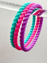 Load image into Gallery viewer, Women’s Braided Silicone Bracelet - Stackable
