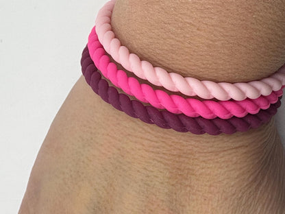 Women’s Braided Silicone Bracelet - Stackable