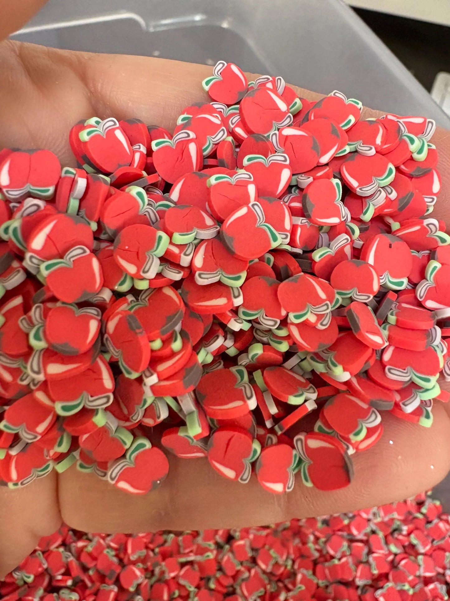Apple Polymer Clay Slices