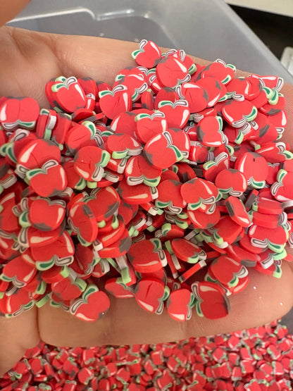 Apple Polymer Clay Slices