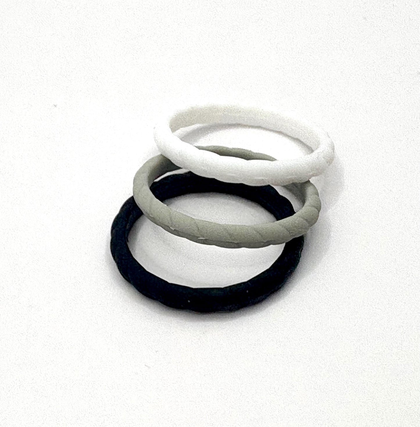 Women’s Braided Silicone Ring- Stackable