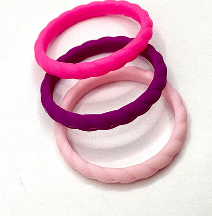 Women’s Braided Silicone Ring- Stackable
