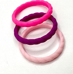 Women’s Braided Silicone Ring- Stackable