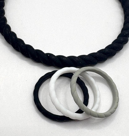 Women’s Braided Silicone Ring- Stackable