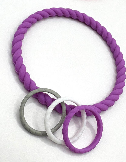 Women’s Braided Silicone Ring- Stackable