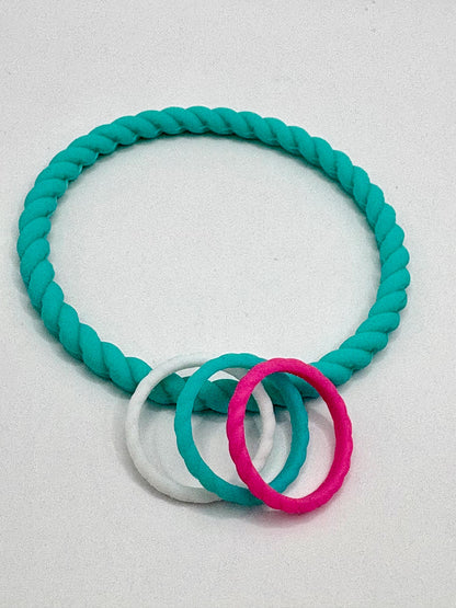 Women’s Braided Silicone Ring- Stackable