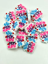 Load image into Gallery viewer, Wife Mom Nurse Silicone Focal Bead
