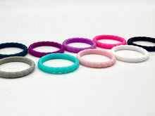 Load image into Gallery viewer, Women’s Braided Silicone Ring- Stackable
