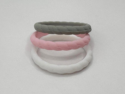 Women’s Braided Silicone Ring- Stackable