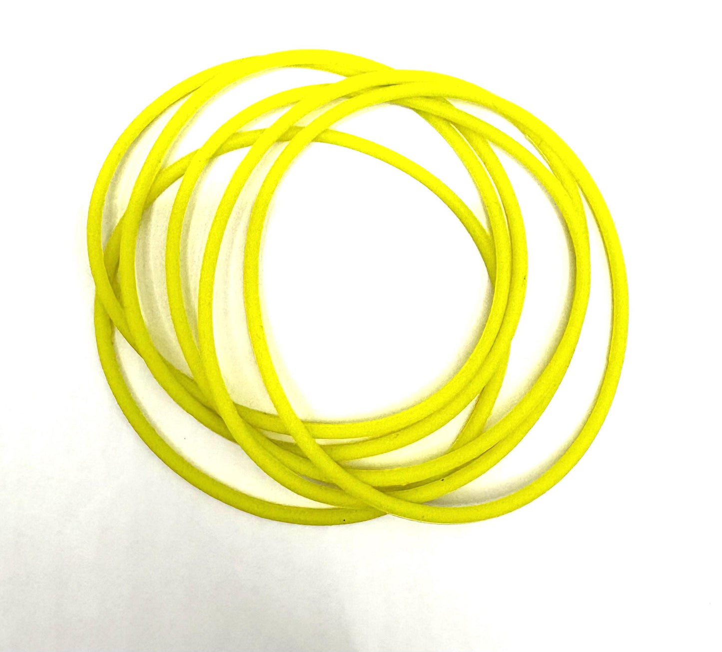 Women’s  Silicone Jelly  Bracelet - Stackable - set of 6 - size 7.5”