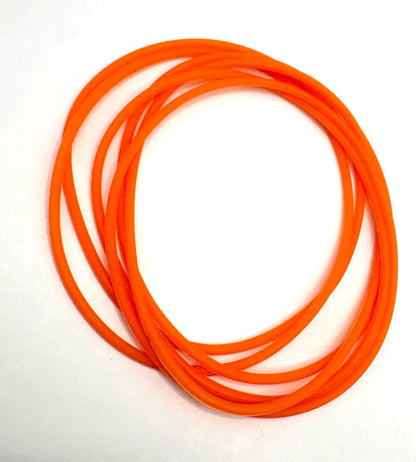Women’s Silicone Jelly Bracelet - Stackable - set of 6 - size 8.5”