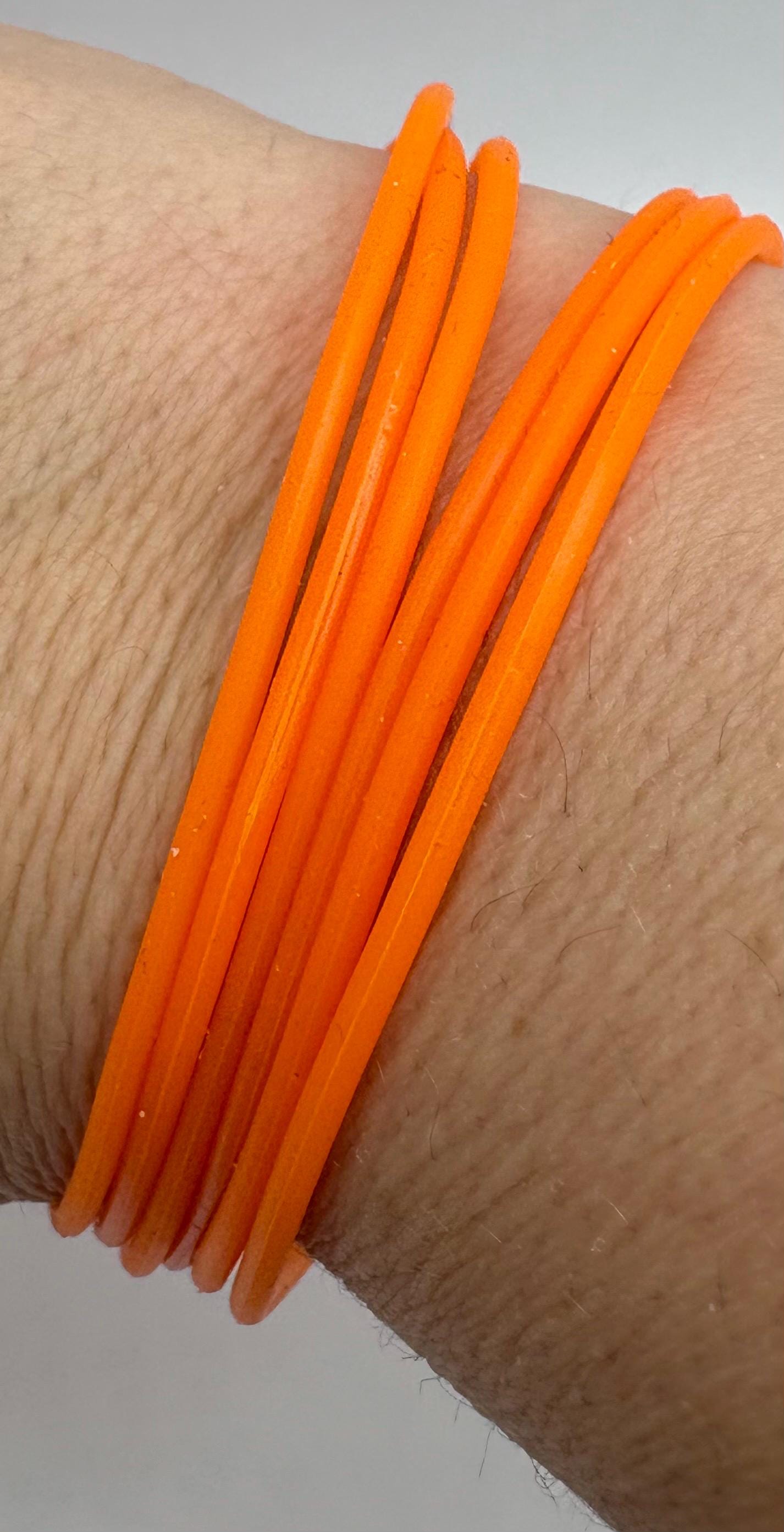 Women’s Silicone Jelly Bracelet - Stackable - set of 6 - size 8.5”