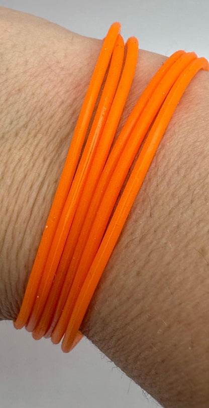 Women’s Silicone Jelly Bracelet - Stackable - set of 6 - size 8.5”