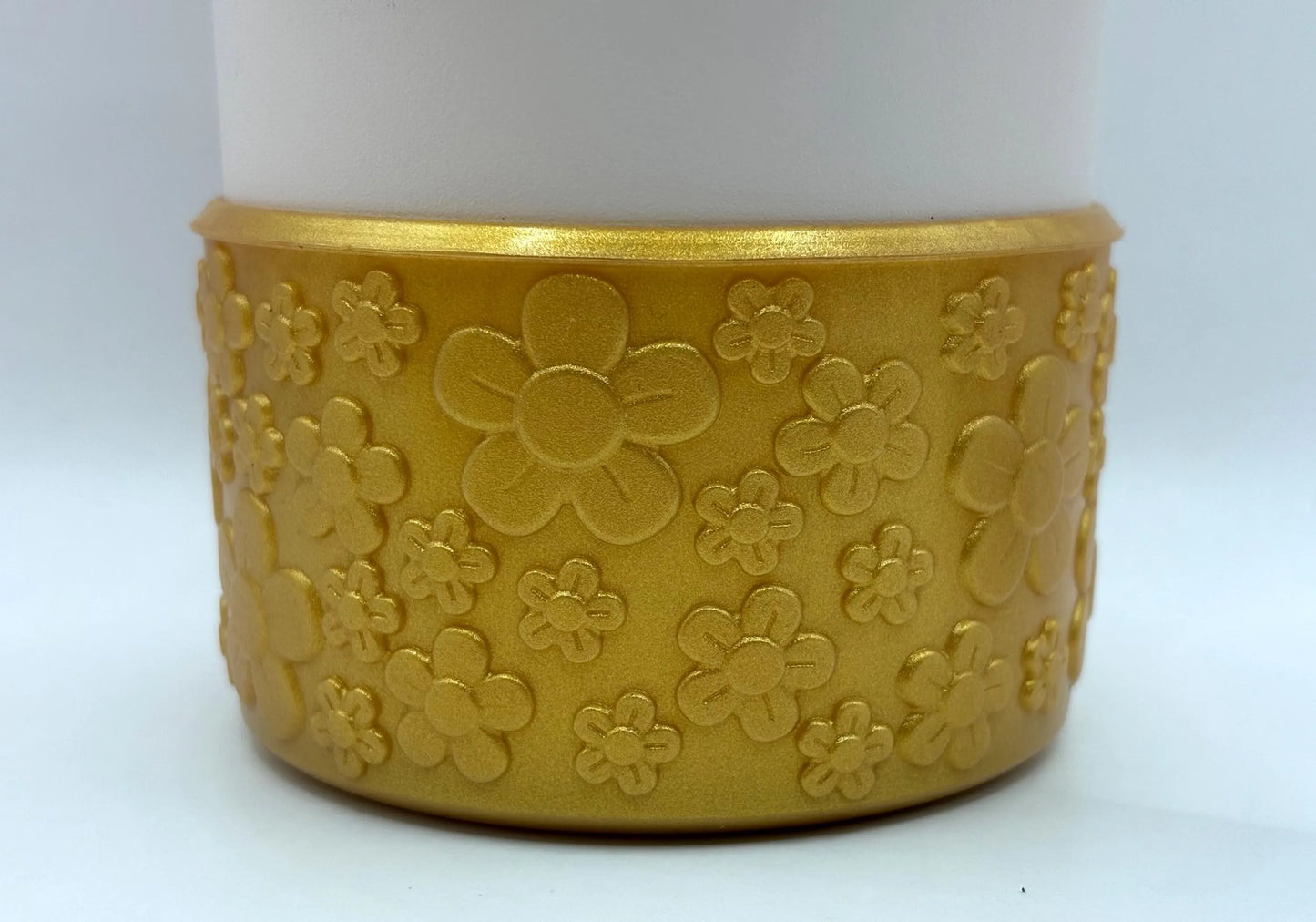 Gold Floral Tumbler Boot