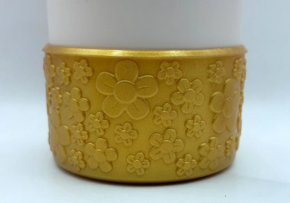 Gold Floral Tumbler Boot