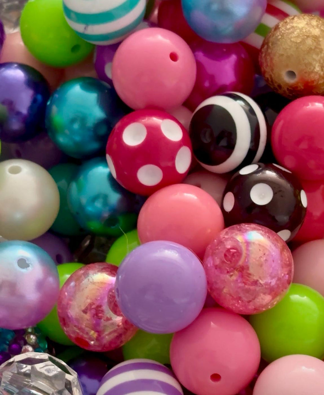 Acrylic Bead Assorted Scoop Mix  - 20mm