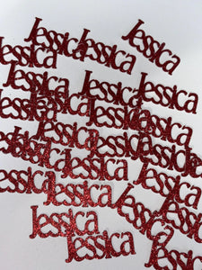 Personalized Name Custom Glitter Confetti - 50 pieces
