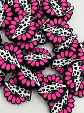 Load image into Gallery viewer, Lightning Bolt Silicone Focal Bead- pink

