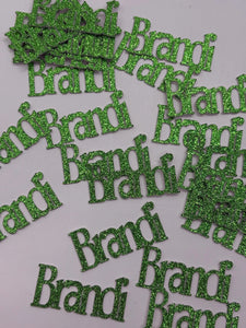 Personalized Name Custom Glitter Confetti - 50 pieces