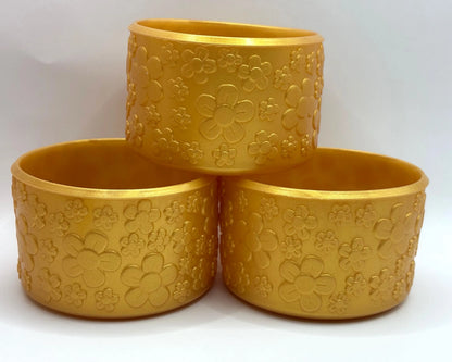 Gold Floral Tumbler Boot