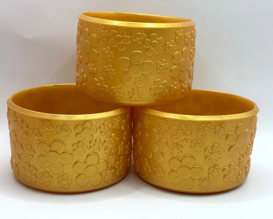 Gold Floral Tumbler Boot